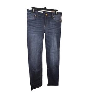 KUT from the Kloth Catherine Slim Boyfriend Jeans Size 6 Dark Wash Denim Stretch